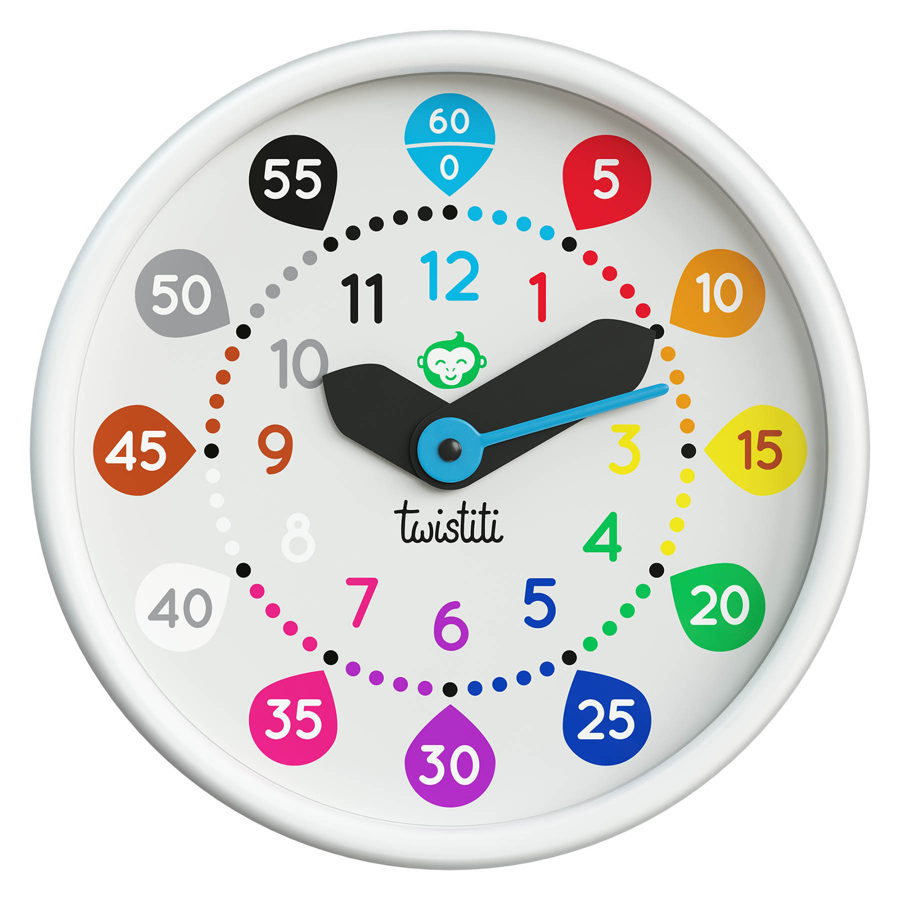 Orologio da Parete Numeri Educational watch to teach the time to children TWISTITI